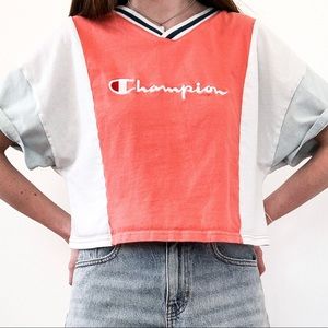 🦋Champion Multi-Colored Cropped Tee